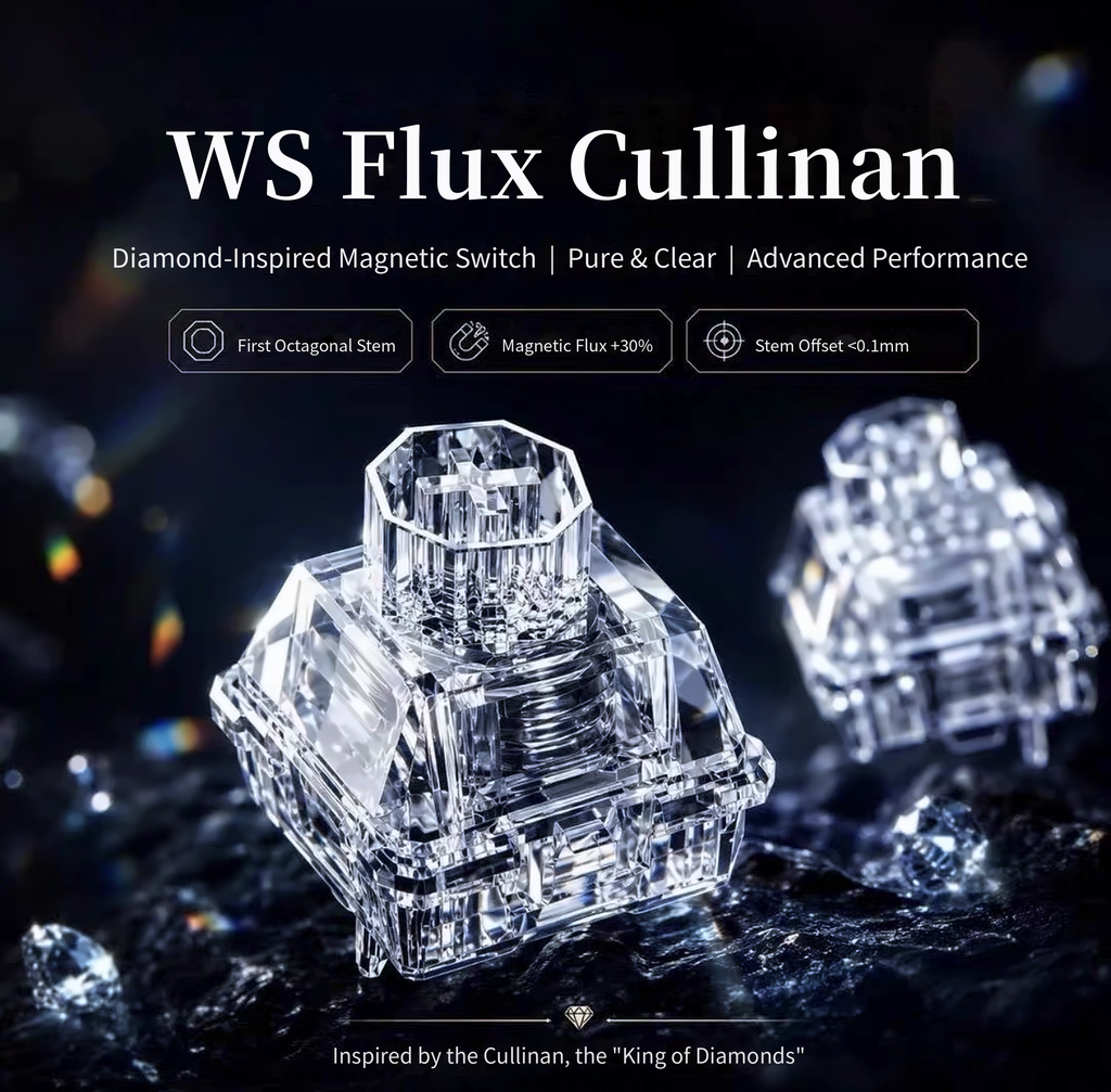 Wuque Studio Cullinan Eight Treasures Hall-Effect Switches — 61 pcs