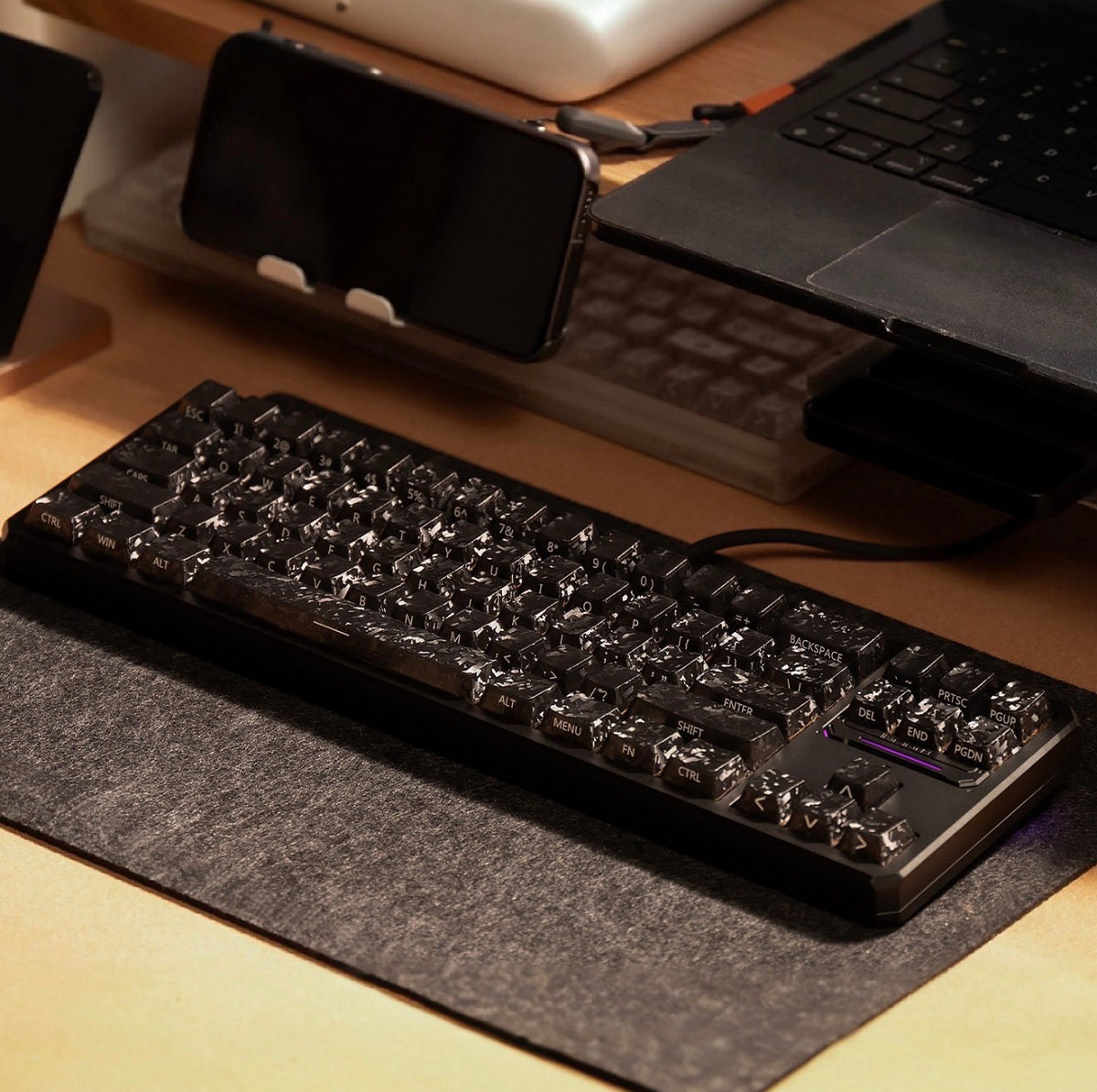 Matte Black Carbon Keycaps