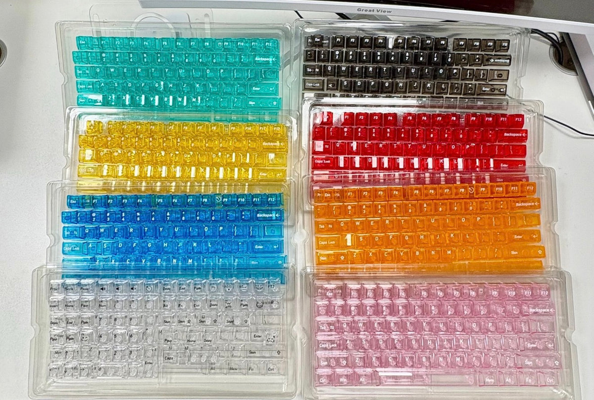 Transparent PC Keycaps