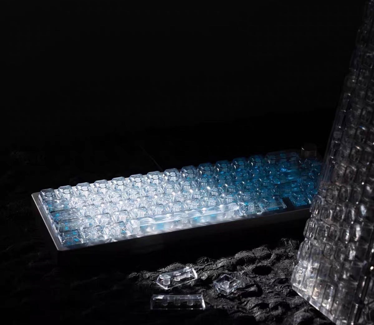 Womier Prism Ice Crystal Keycaps — Side-Printed